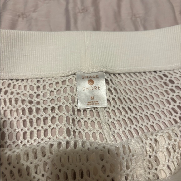 Shade & Shore Beige Crochet Knit Pants - Picture 3 of 8